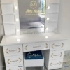 Bàn Trang Điểm Có Đèn Led, Hình Chữ Nhật, 7 Ngăn Kéo