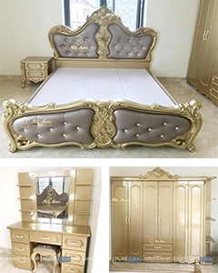 Hình Ảnh Combo Giường Ngủ Tân Cổ Điển