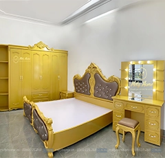 Hình Ảnh Combo Nội Thất Phòng Ngủ Tân Cổ Điển