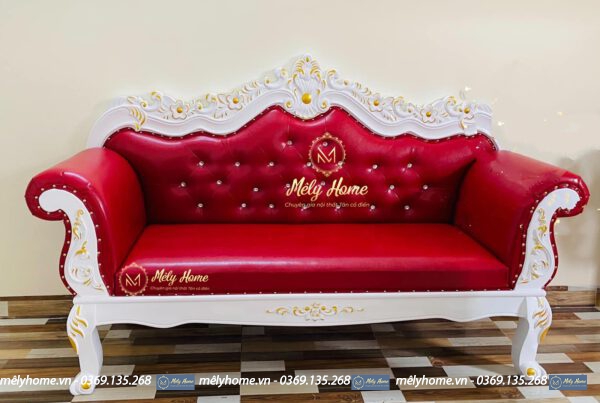 Ghế Sofa Tân Cổ Điển Giá Rẻ Với Màu Sắc Khung Và Da/ Nỉ Khác Nhau Cho Khách Hàng Thoả Sức Lựa Chọn