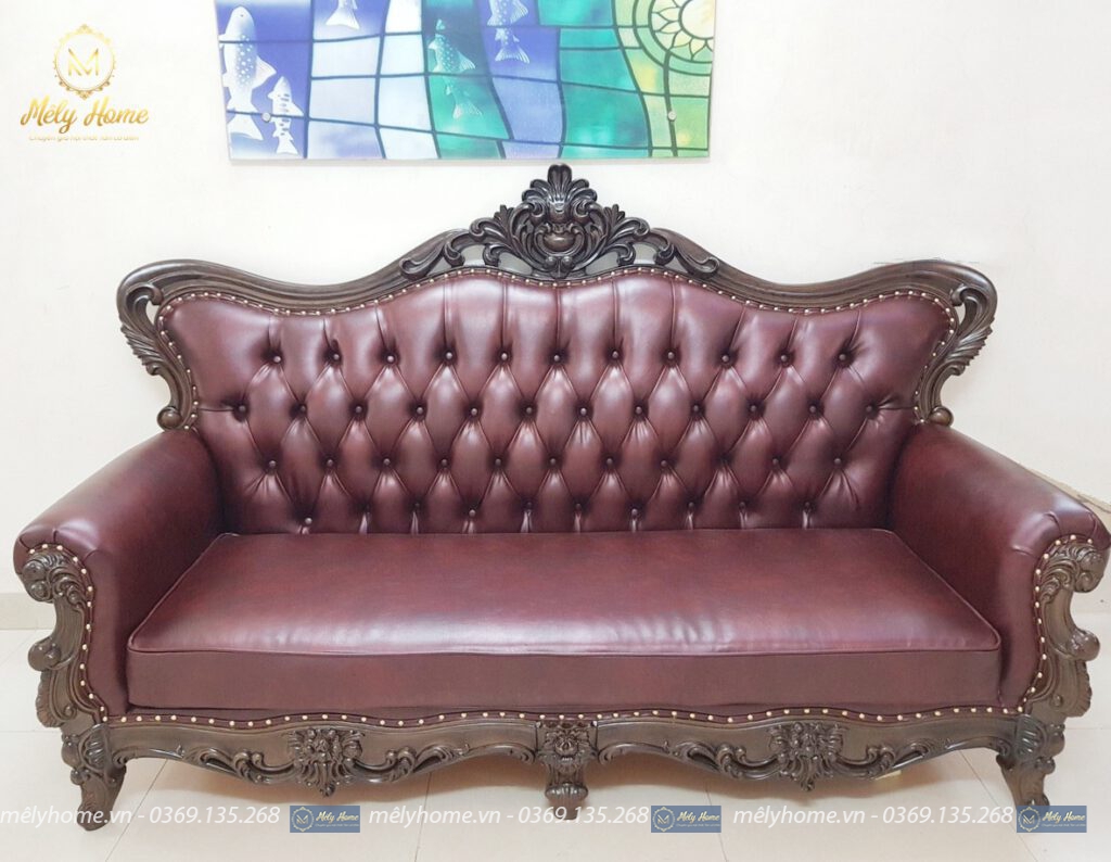 Ghế sofa văng phong cách tân cổ điển dài 2m2